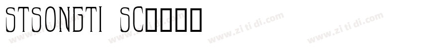 stsongti sc字体转换